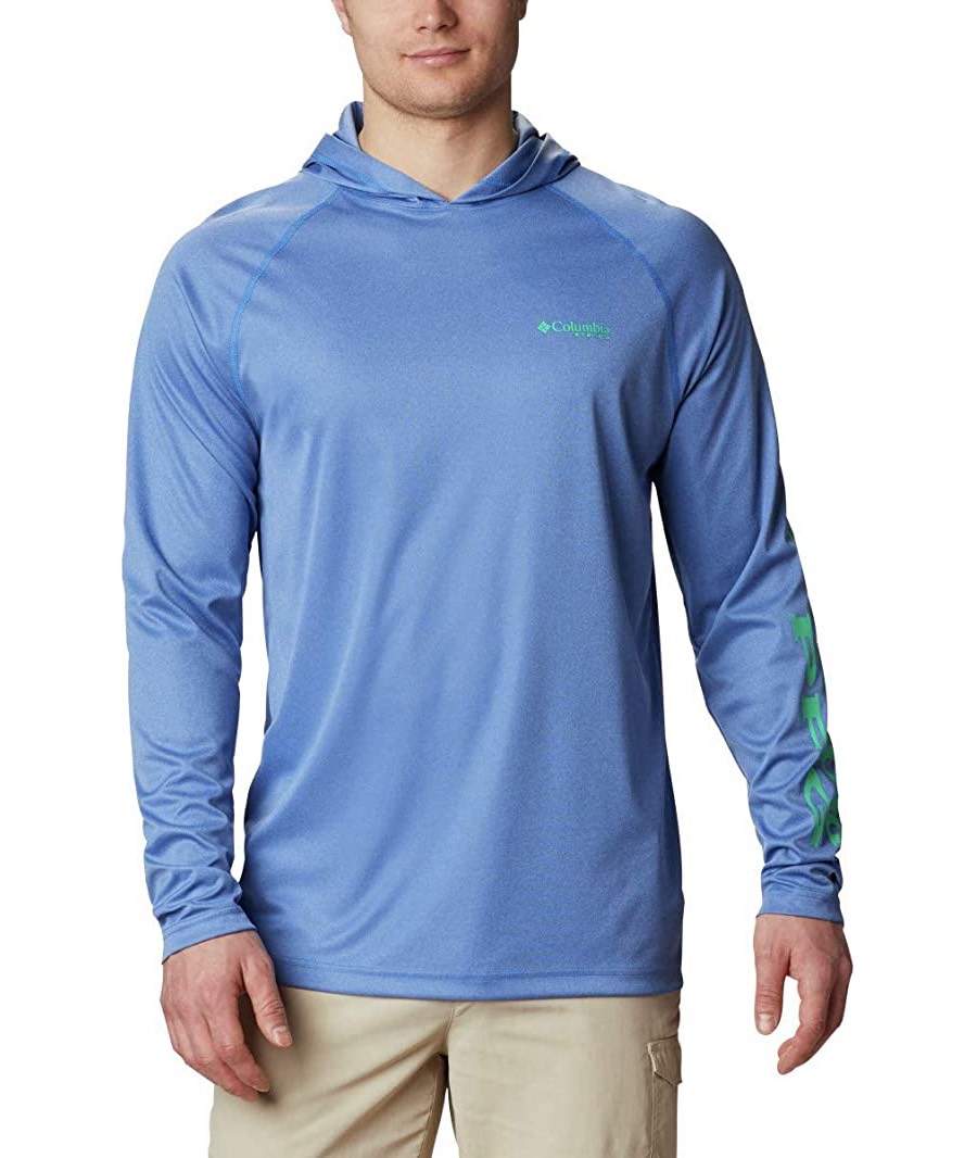 ADVANCED TECHNOLOGY: Columbia's Men's PFG Terminal Tackle Heather Hoodie features our signature UPF 50 fabric for maximum protection against UVA and UVB rays and our breathable wicking fabric that pulls moisture away to keep you cool and dry.