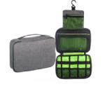 Multiple Compartments : 3 seperate compartments: the ventilated pocket, elastic loop pocket and mesh pocket that you’ll easily find enough space to keep everything organized. Great For Home Use, Travel, , Camping, Business Trip.