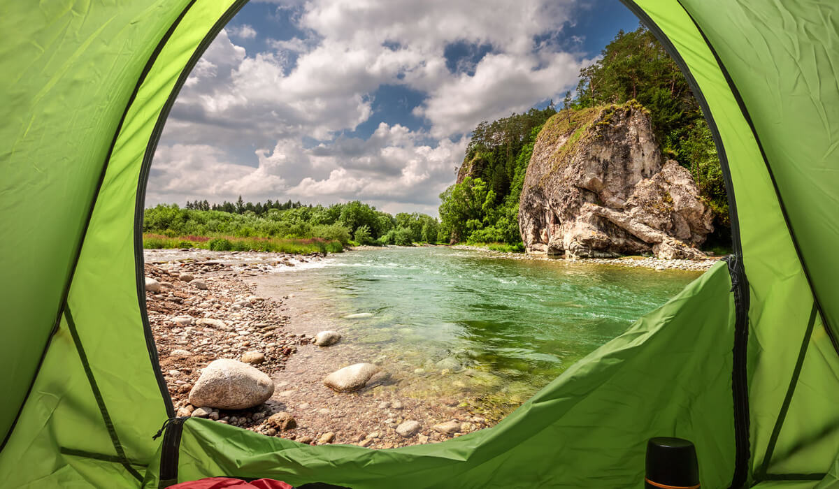 Camping Along the River