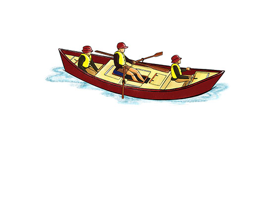 Dory raft Image