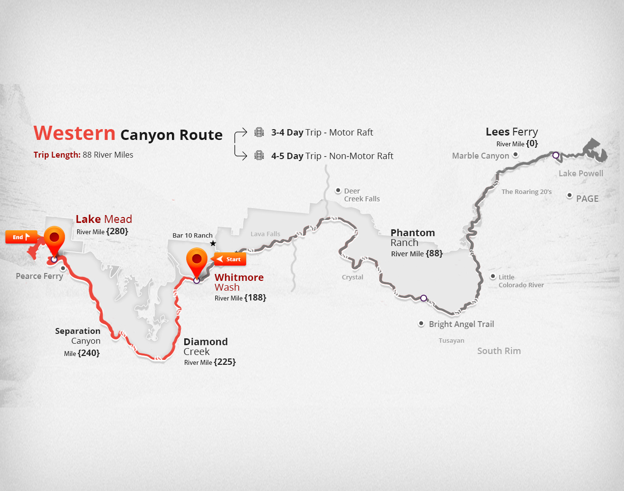 Как подключить canyon. Конорчек каньон на карте. Map of Colorado River and Grand Canyon. Гранд каньон маршрут на карте. Конорчек каньон схема.