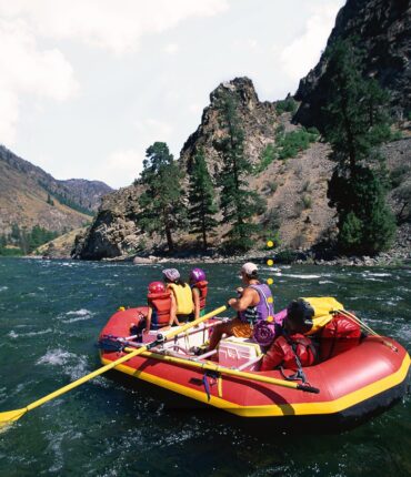 Blue and Yellow Simple Photo India Rishikesh Rafting Trip Instag