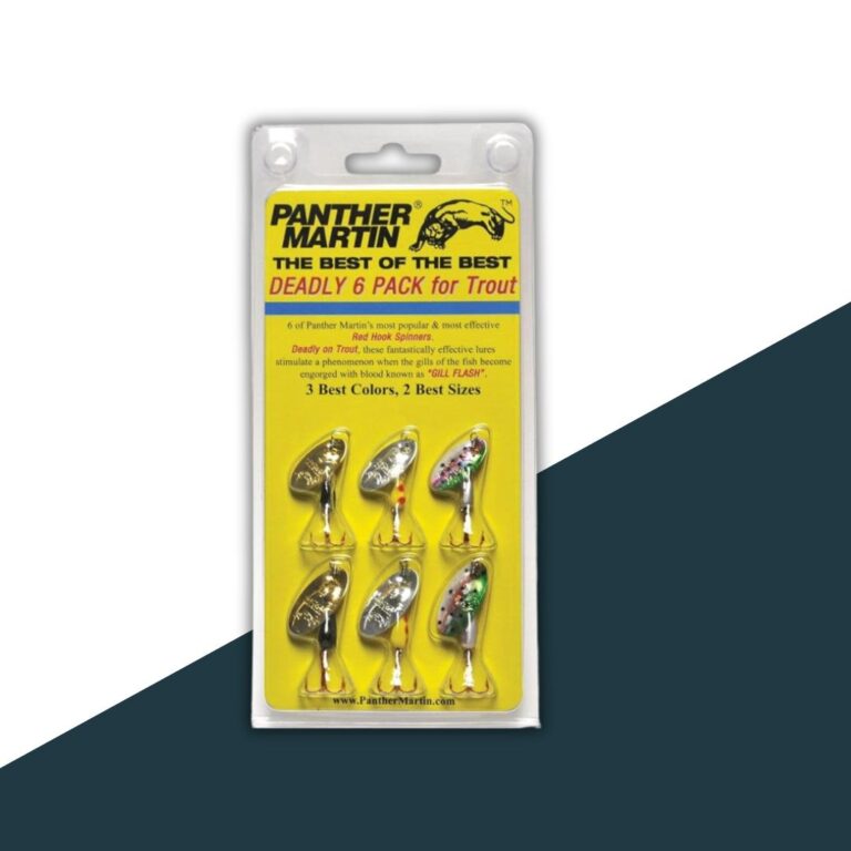 Panther Martin Fishing Lures 6-Pack All Time Greatest Fish Catcher World Famous Spinning Lures in Value Kit Spinners for Trout, Salmon, Panfish, Bass, Crappie & Perch