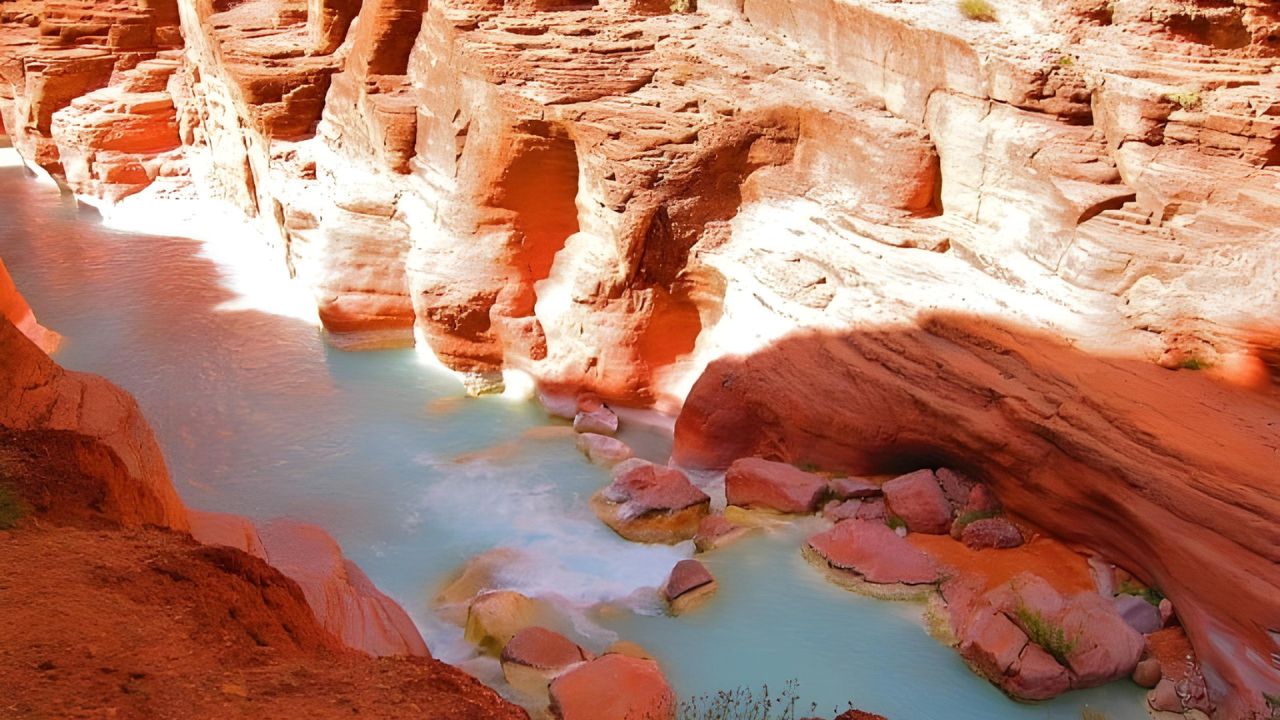 Technical rapids on the Colorado River
