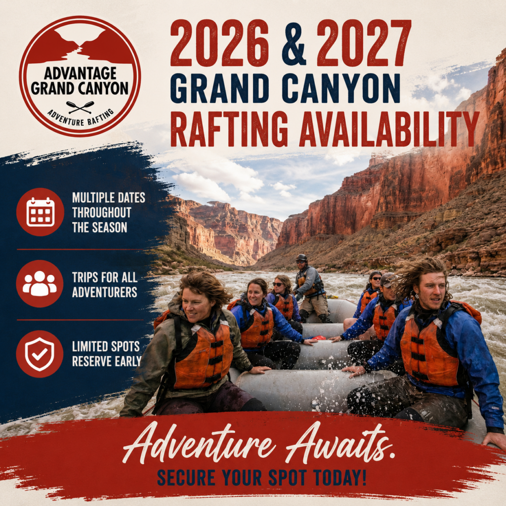2026 and 2027 Grand Canyon Rafting Availability