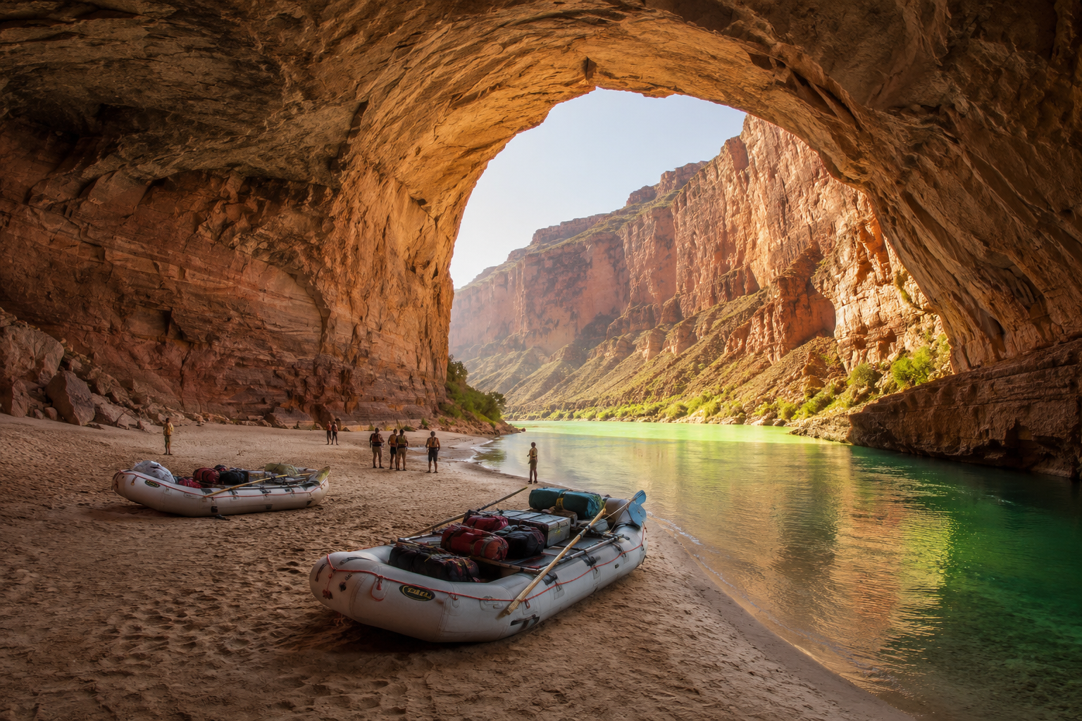 Exploring the Redwall Cavern in Grand Canyon