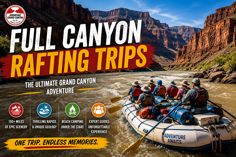 Full Canyon Colorado River rafting trips
