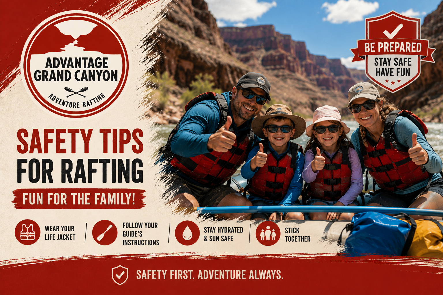 Whitewater Rafting Safety Tips from Advantage Grand Canyon